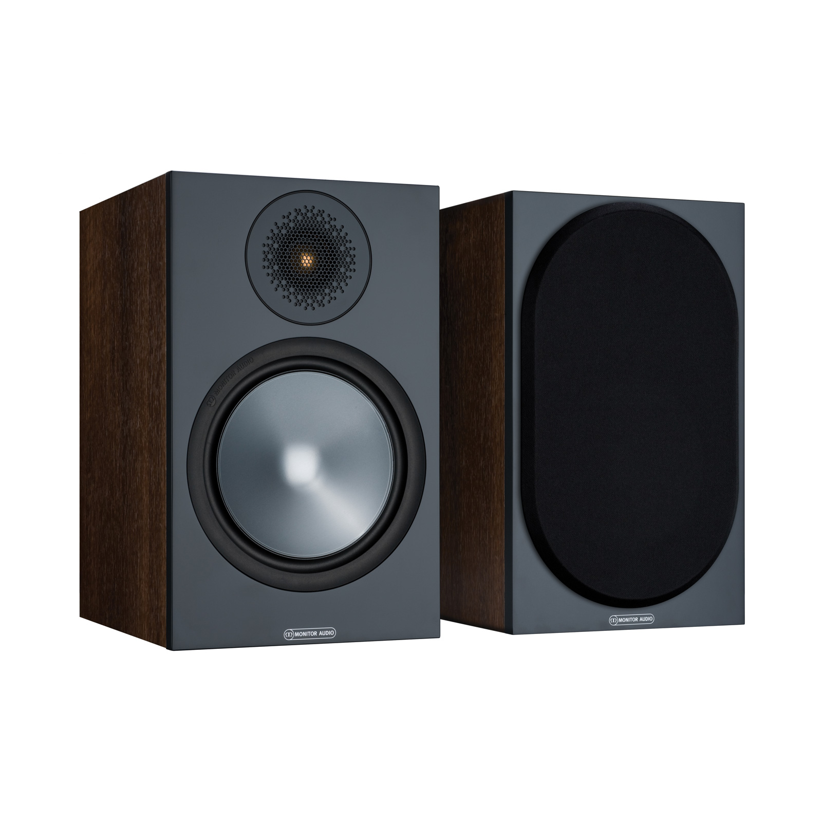 Monitor Audio Bronze 100 6G Bookshelf Speakers - Walnut - Pair