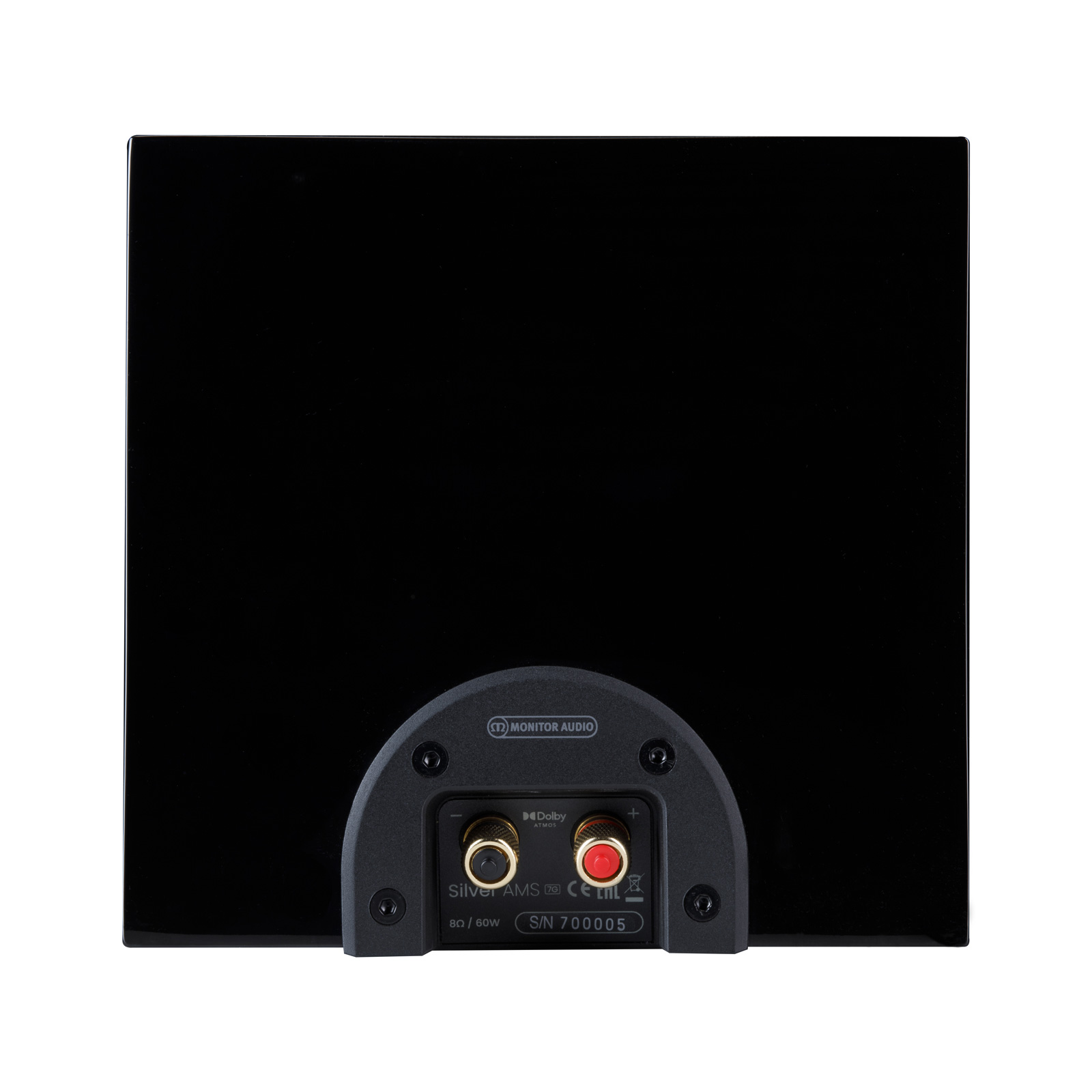 Back of Monitor Audio Silver AMS 7G Dolby Atmos Speakers