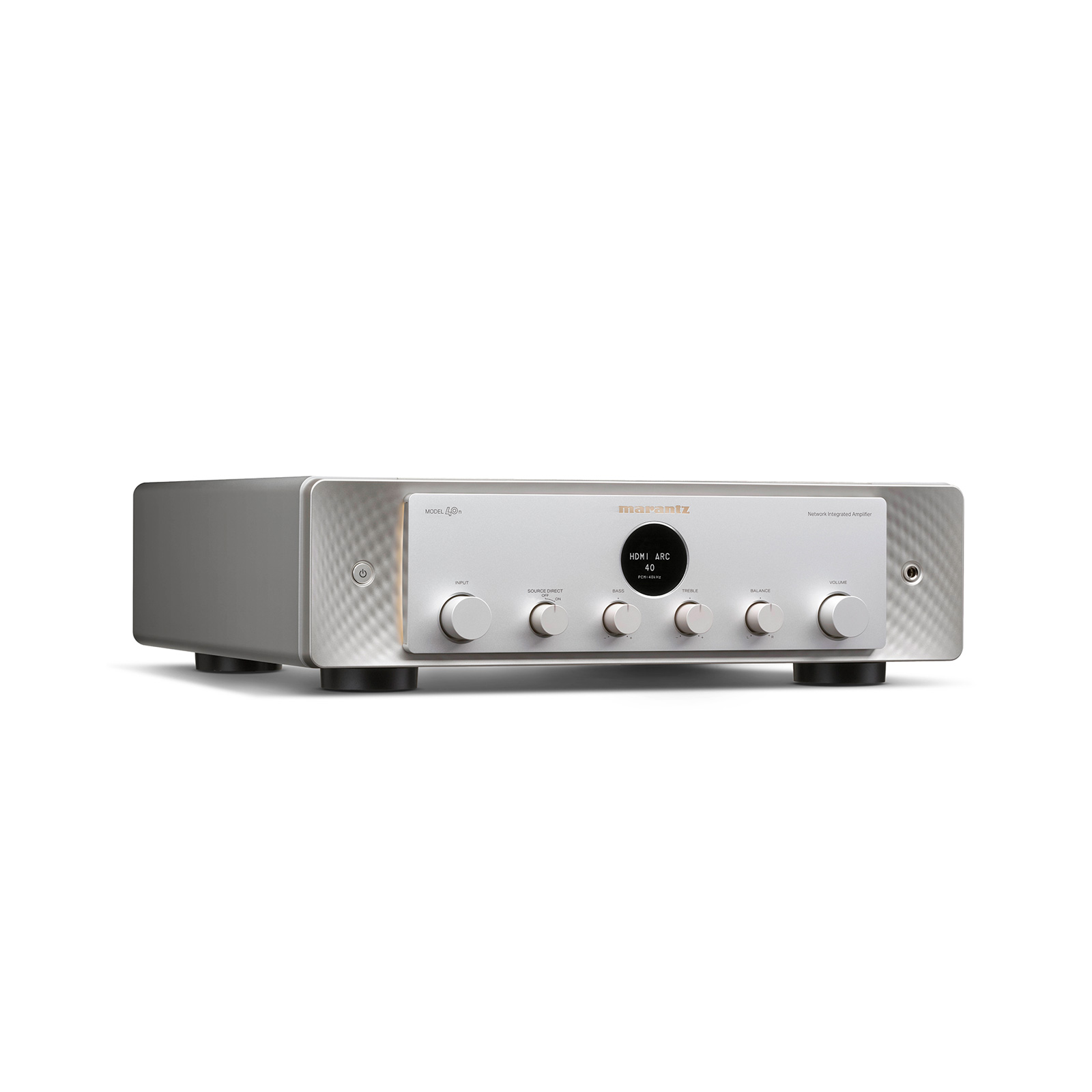 Side of Marantz Model 40n Integrated Amplifier Silver Gold