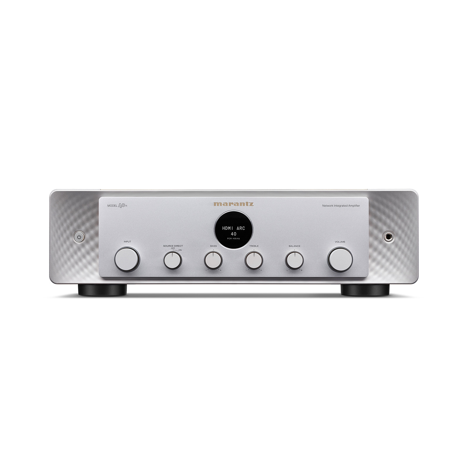 Front of Marantz Model 40n Integrated Amplifier Silver Gold