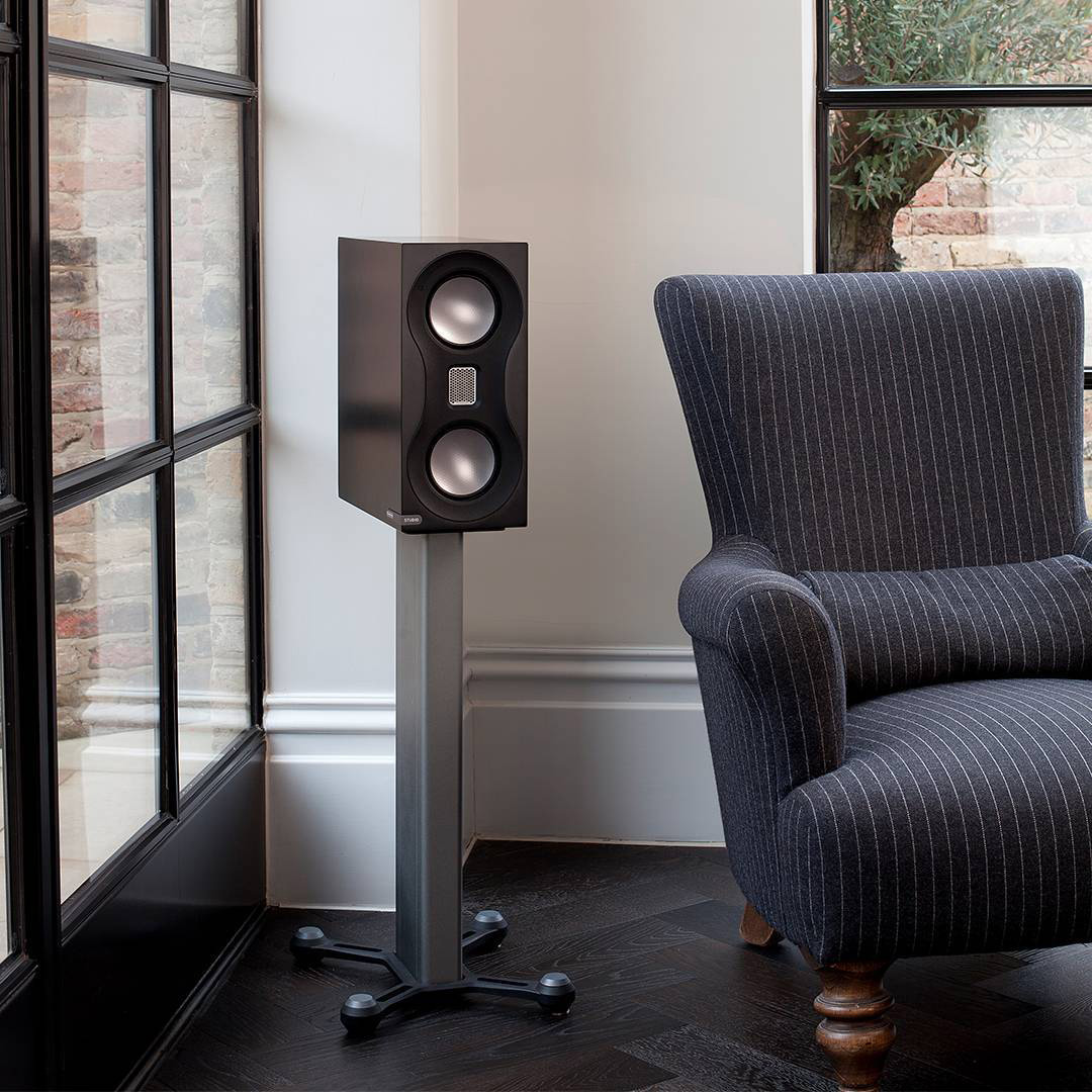 Home display of Monitor Audio Studio Speaker Stands