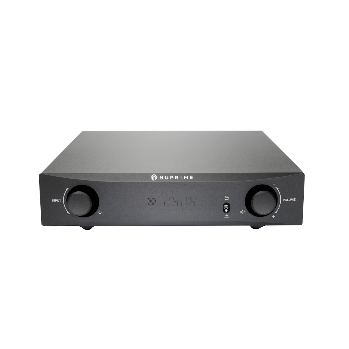 Upper Front of NuPrime IA-9X Integrated Amplifier Black