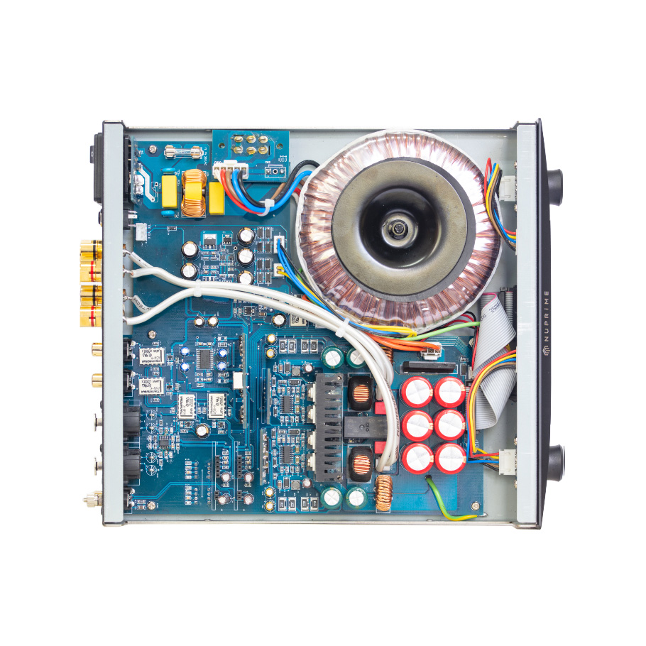 Interior of NuPrime IA-9X Integrated Amplifier Black