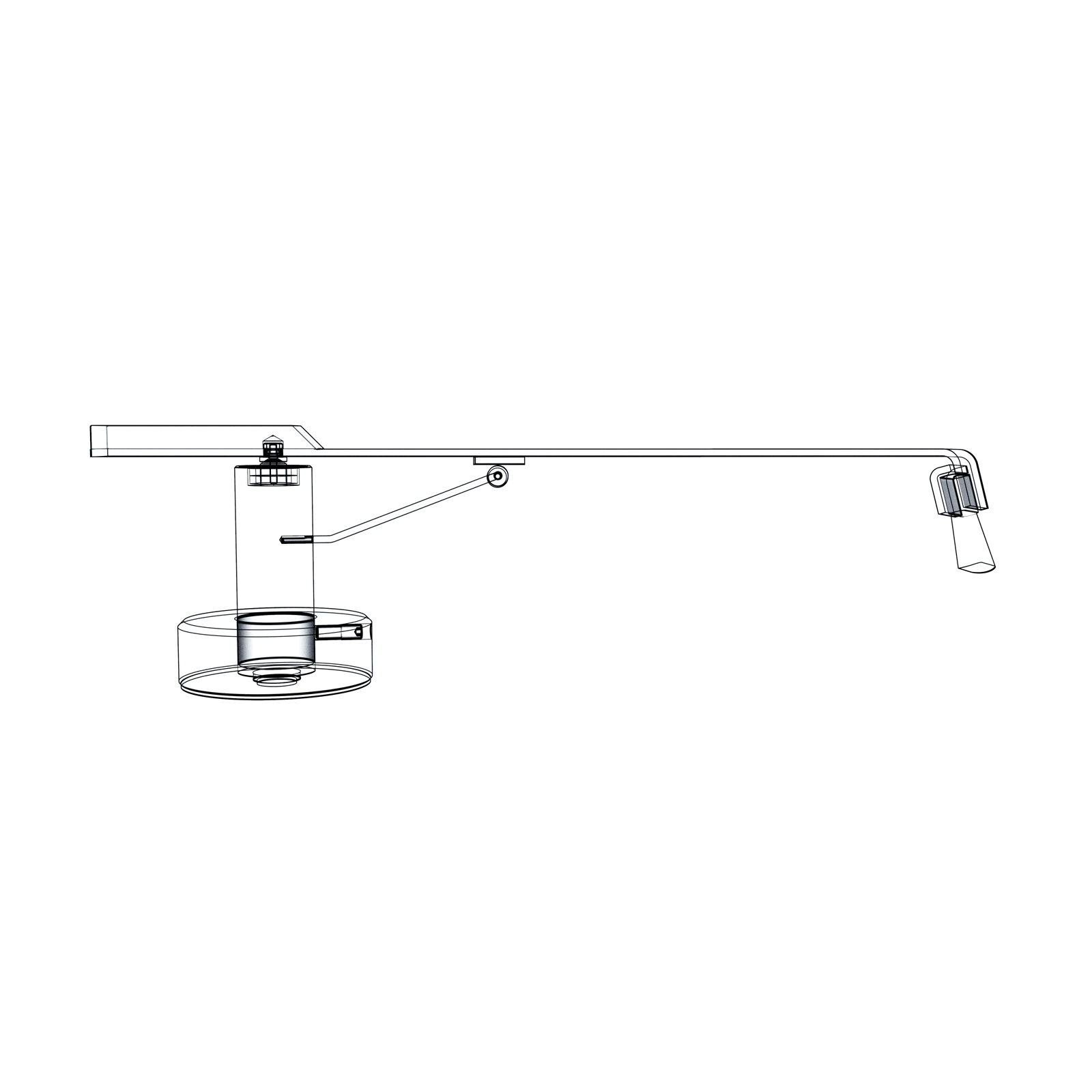 Side of Pro-Ject Sweep It S2 Record Brush