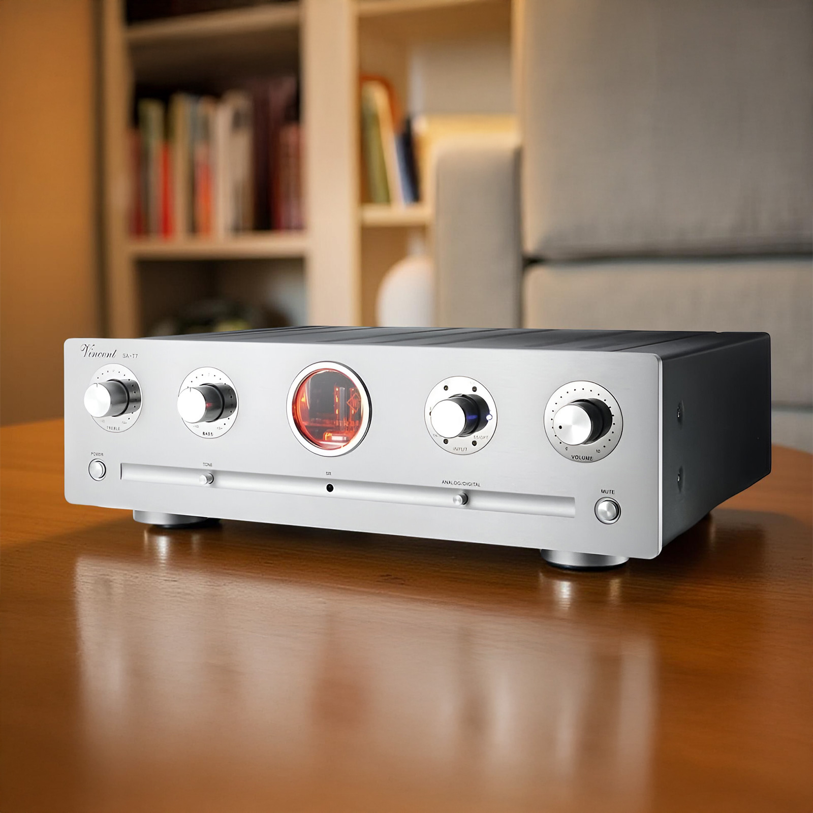 Vincent Audio SA-T7 MK Hybrid Tube Preamplifier - Black, Demo