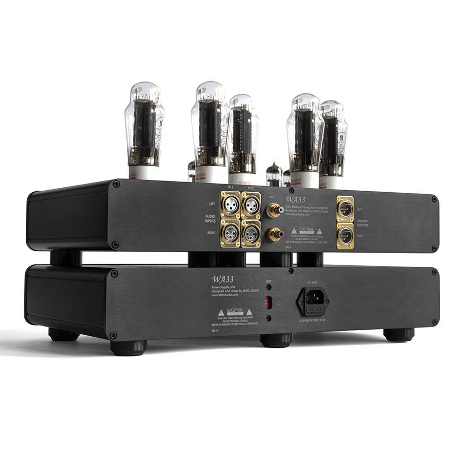 Back of Woo Audio WA33 Elite Edition Headphone Amplifier and Preamp