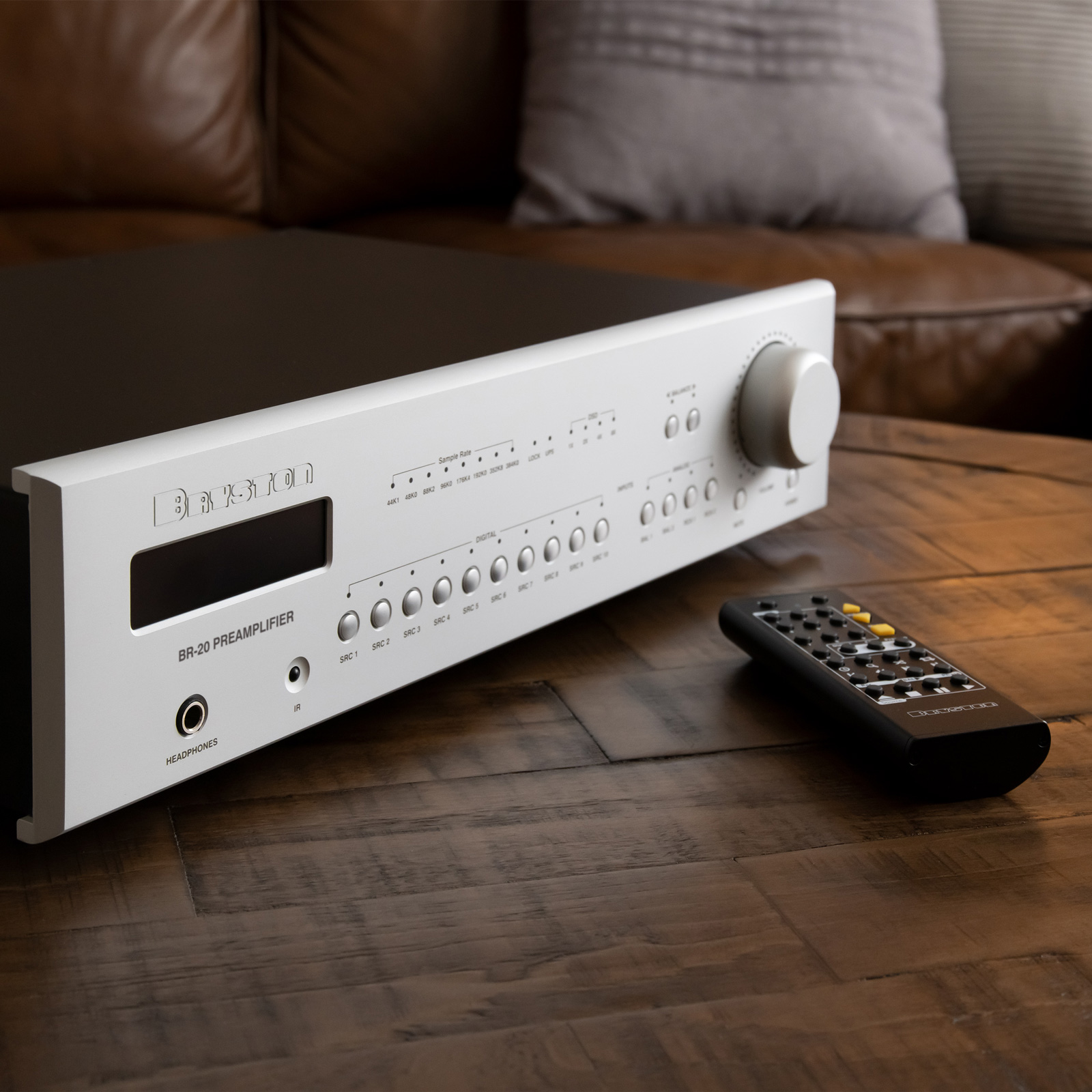 Home display of Bryston BR-20 Stereo Preamplifier