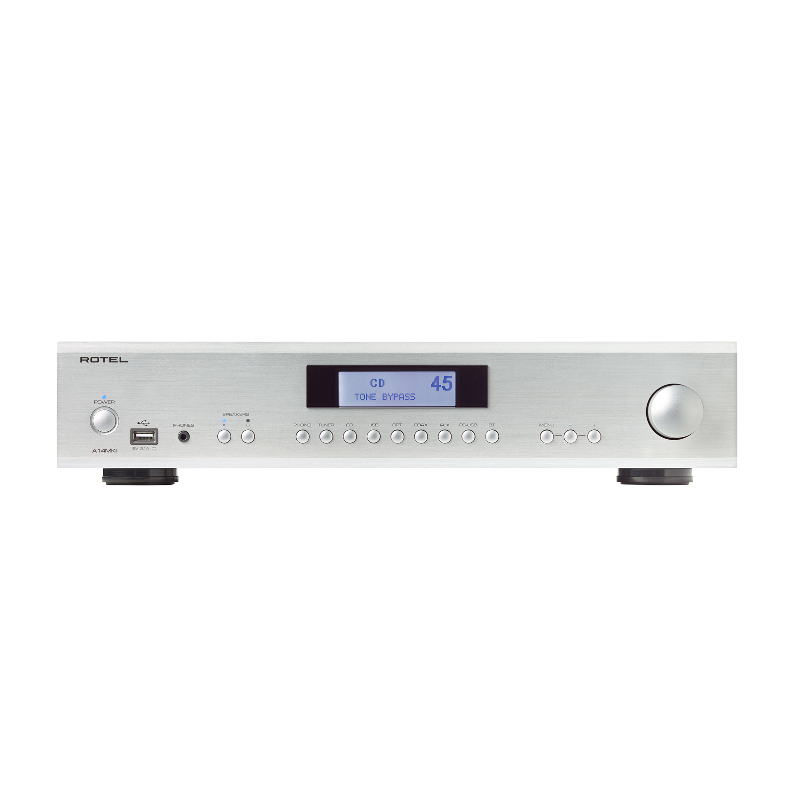 Rotel A14 MKII Integrated Amplifier - Silver - Audio Advisor Inc.