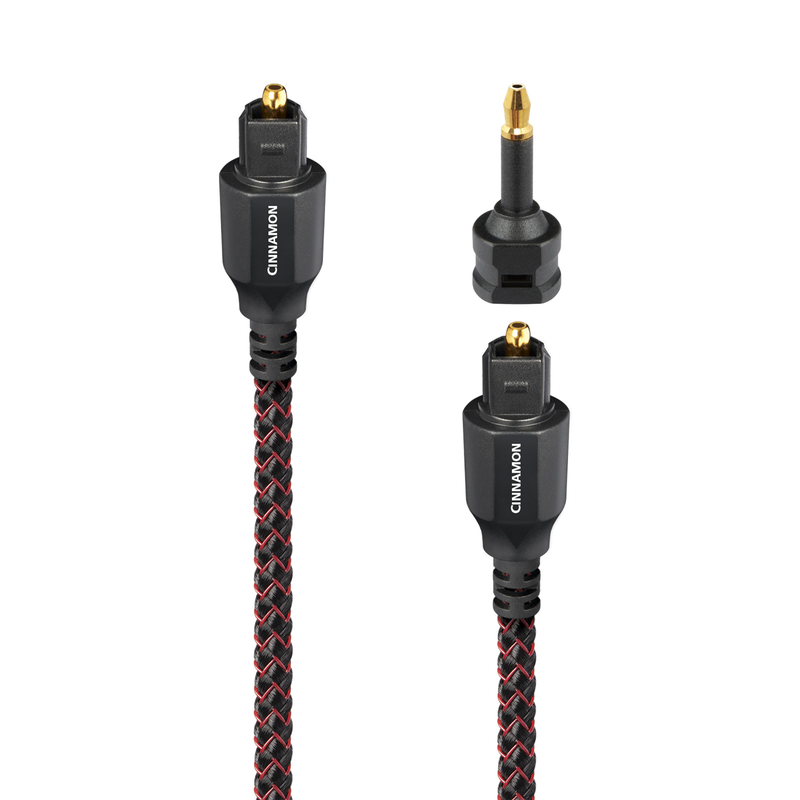 AudioQuest Cinnamon Toslink Fiber Optic Digital Cable + Mini Adaptor - 0.75 Meter