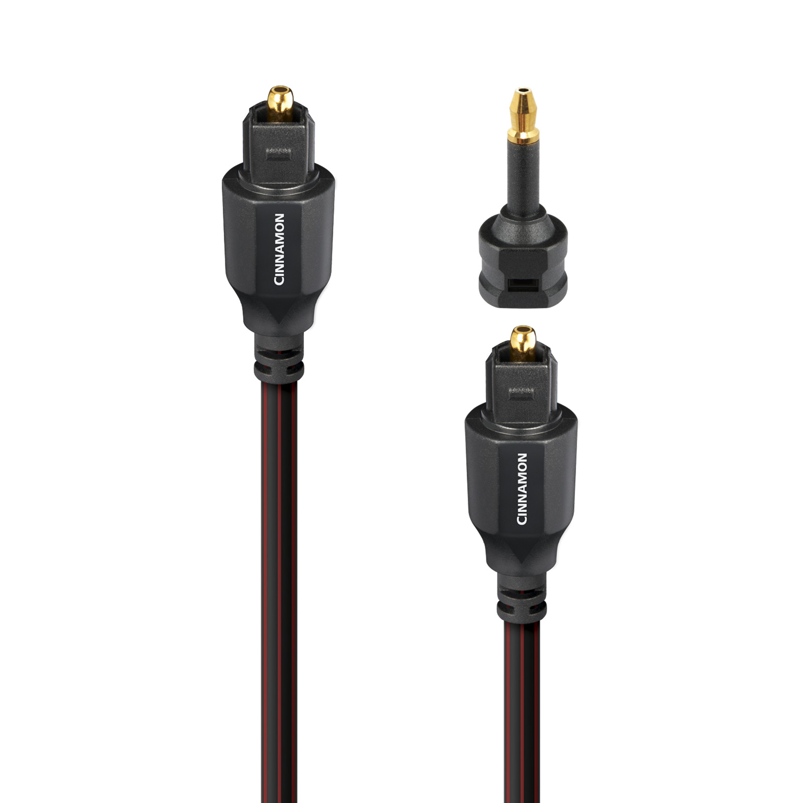 AudioQuest Cinnamon Toslink Fiber Optic Digital Cable + Mini Adaptor - 5.0 Meter
