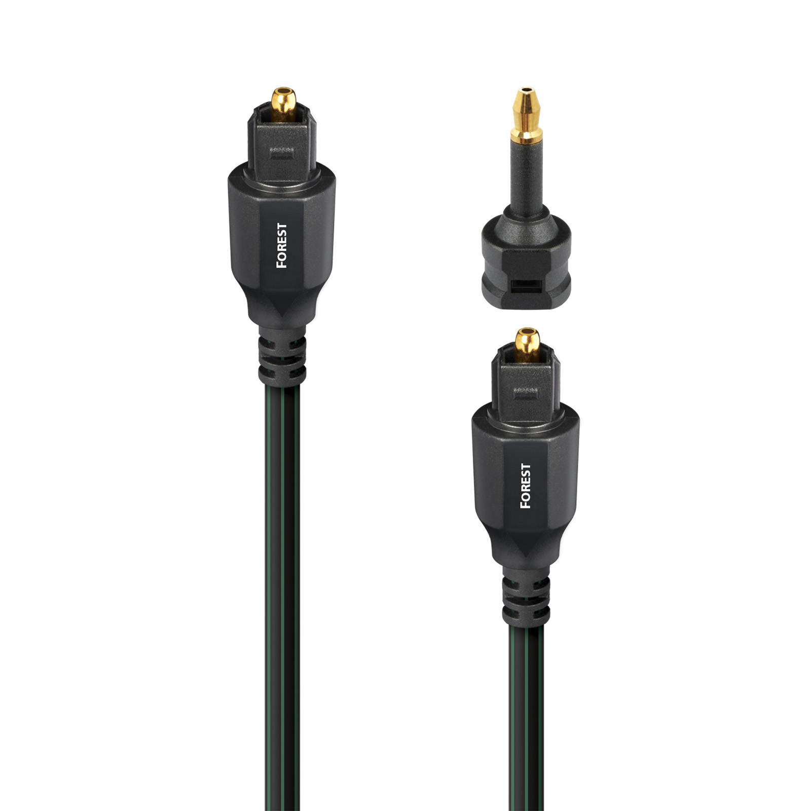 AudioQuest Forest Toslink Fiber Optic Digital Cable + Mini Adaptor - 8.0 Meter
