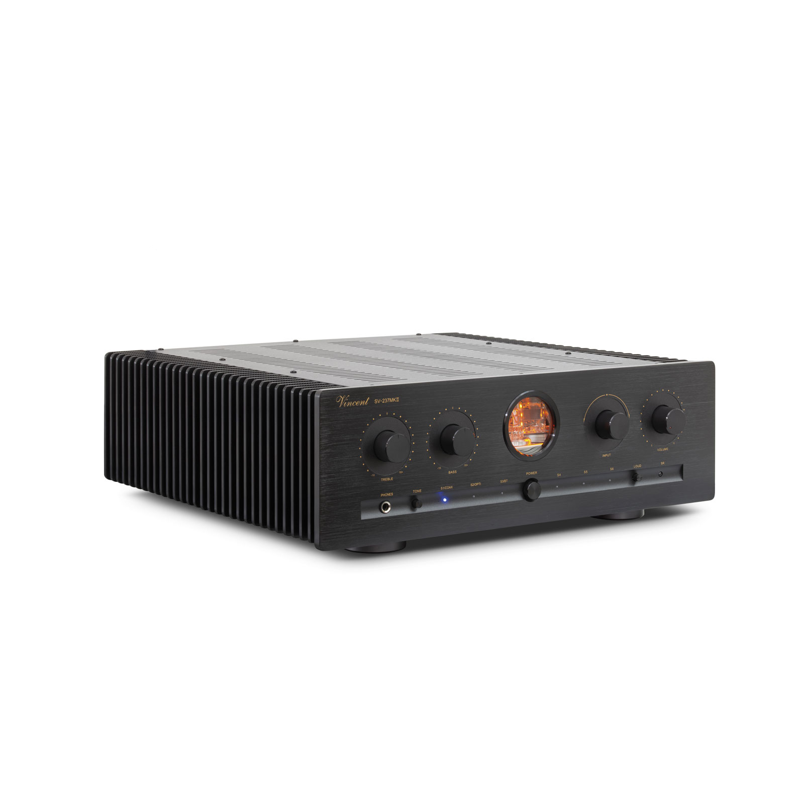 Side of Vincent Audio Stereo Integrated Amplifier Black