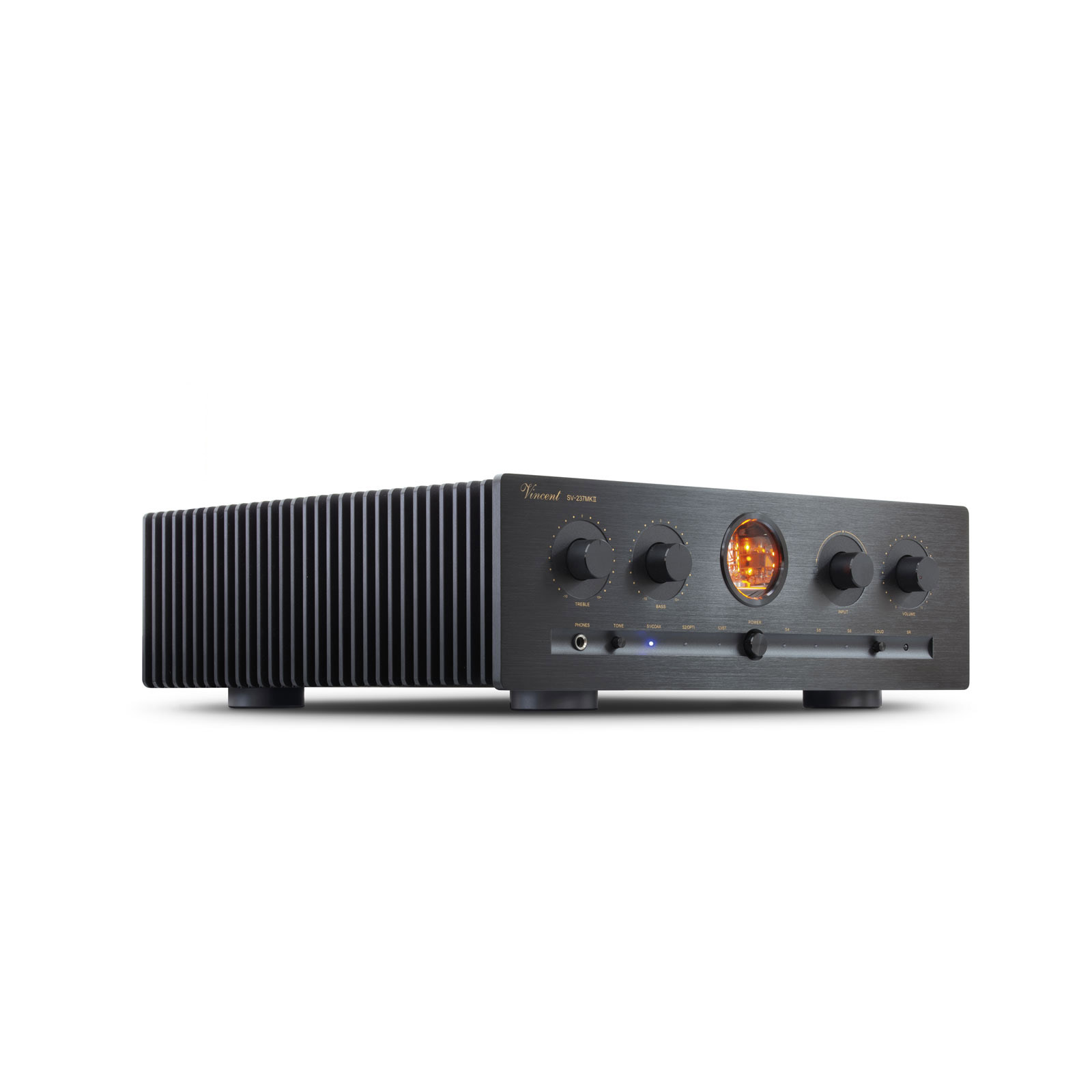 Side of Vincent Audio Stereo Integrated Amplifier Black