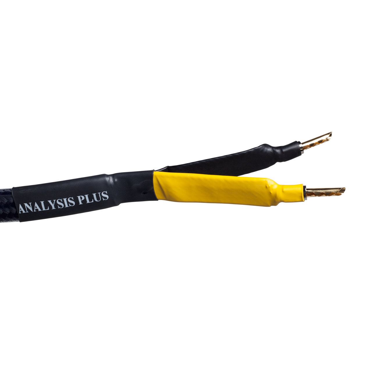 Analysis Plus Black Mesh Oval 9 Speaker Cable - 10 Foot - Banana to Banana - Single