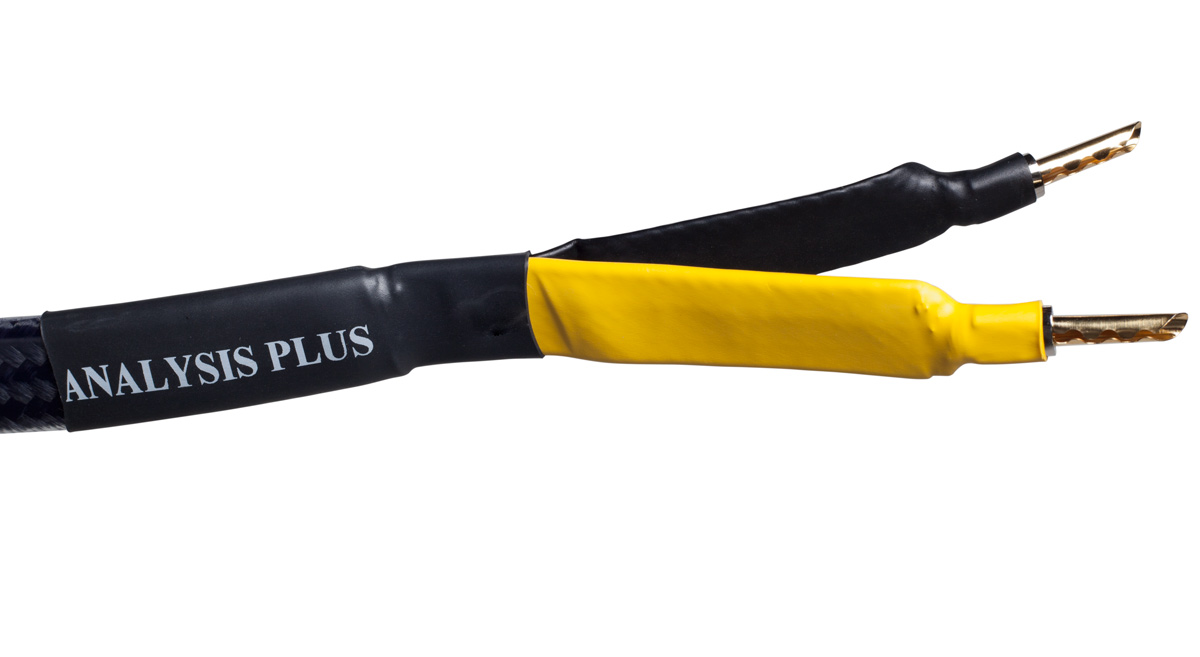 Analysis Plus Black Mesh Oval 9 Speaker Cable - 4 Foot, Banana to Banana, Single