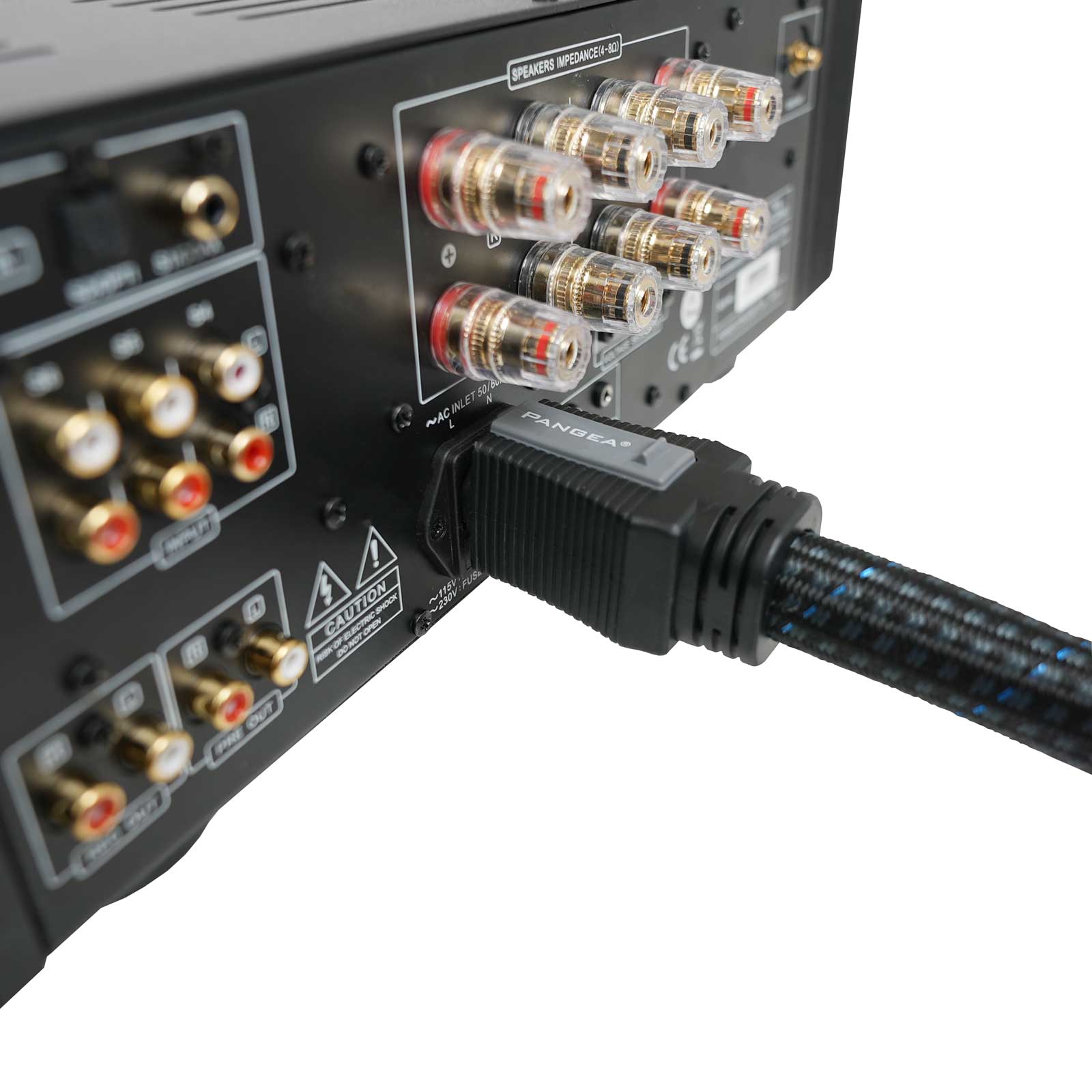 Pangea Audio AC-9SE MkII power cable plugged in to device