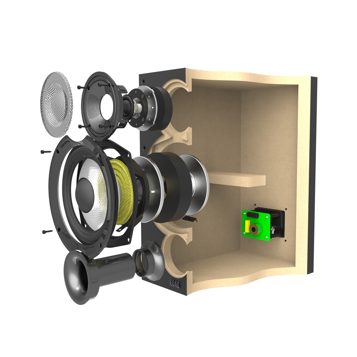 Parts of ELAC Debut 2.0 B5.2 Bookshelf Speakers