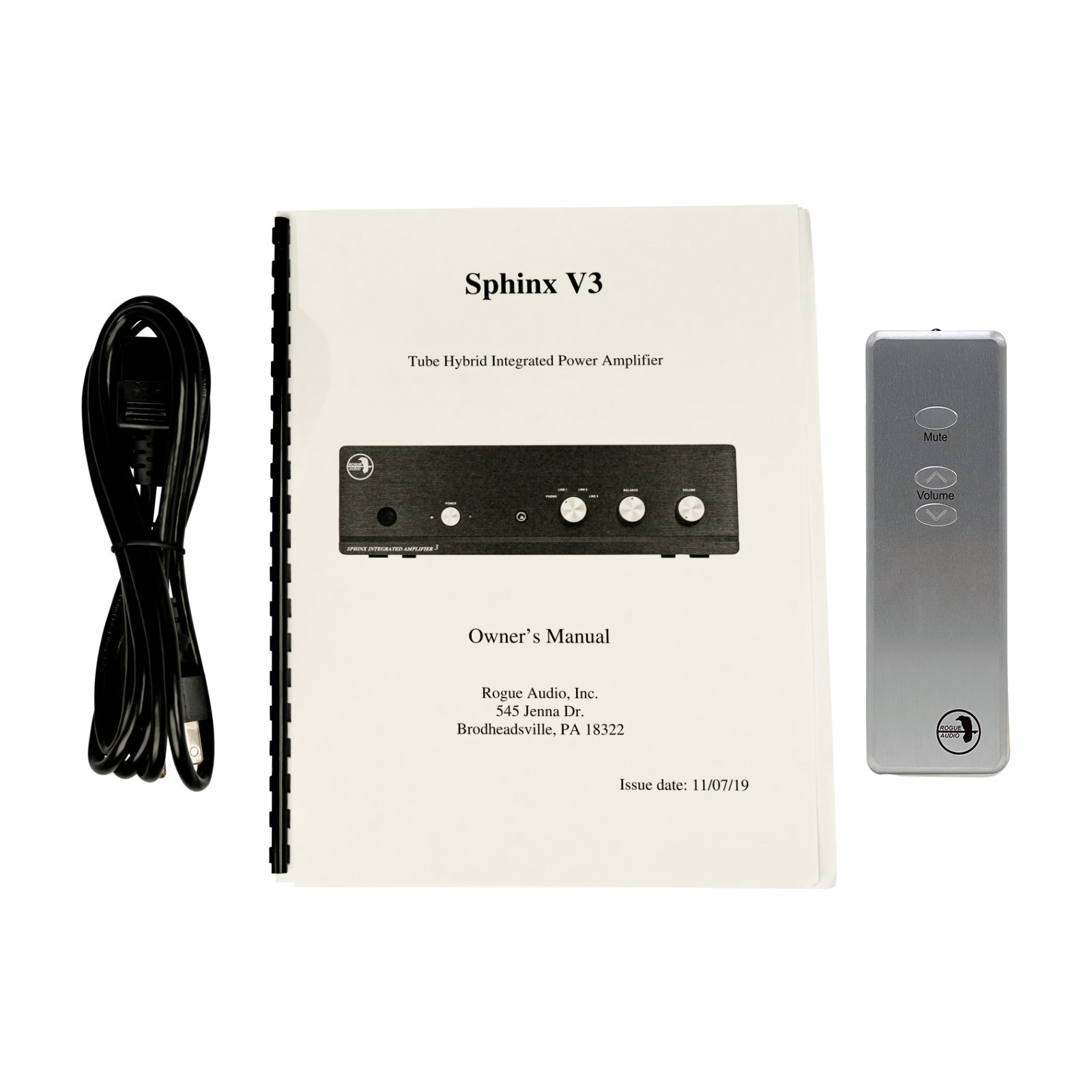 Remote of Rogue Audio Sphinx V3 Integrated Amplifier