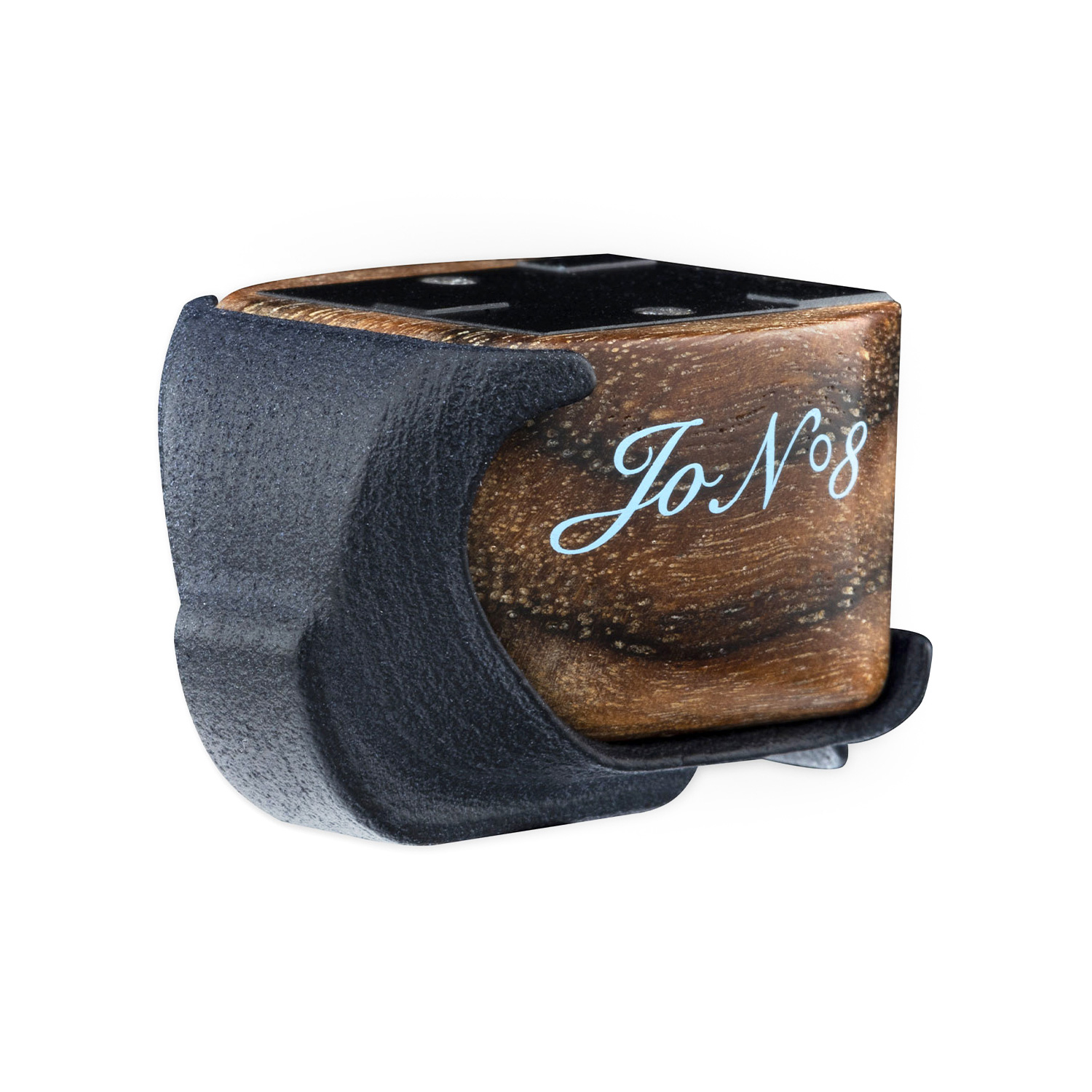 stand of EAT Jo No. 8 MC Phono Cartridge with Real Walnut Wood Presentation Box