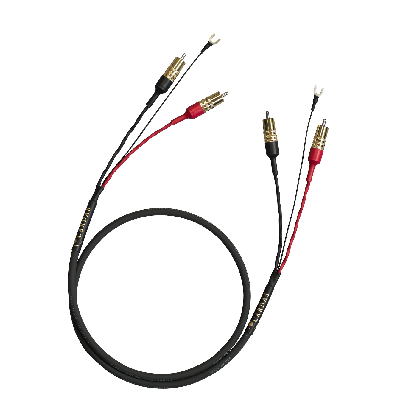 Cardas Audio Iridium Tonearm Cable - 1.25 Meter - RCA to RCA