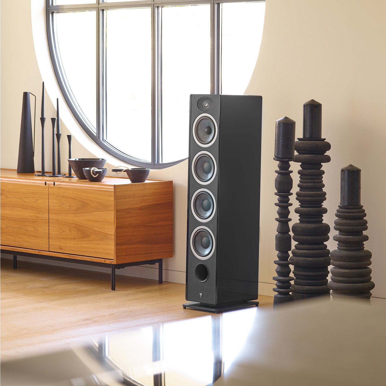 Home display of Focal Vestia No. 3 Floorstanding Speaker