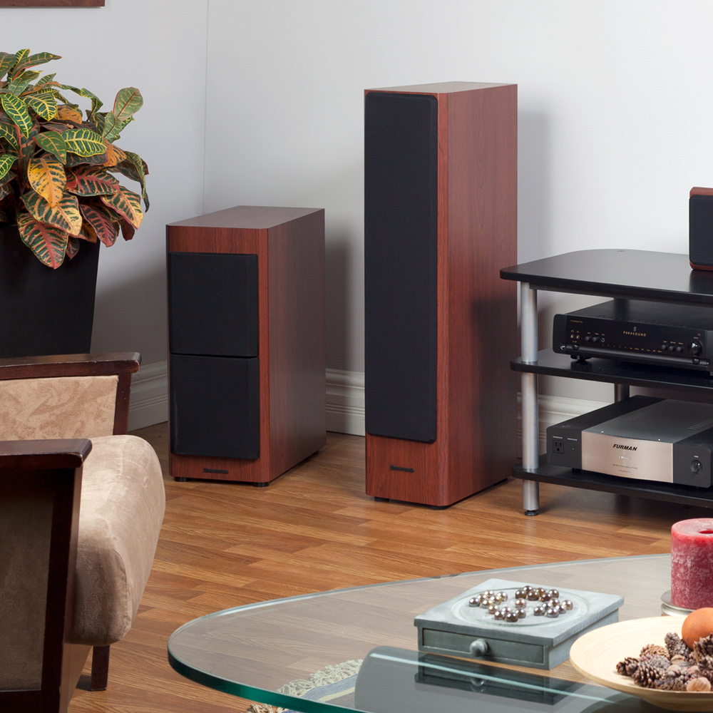 Home display of Bryston Model T Mini Powered Subwoofer