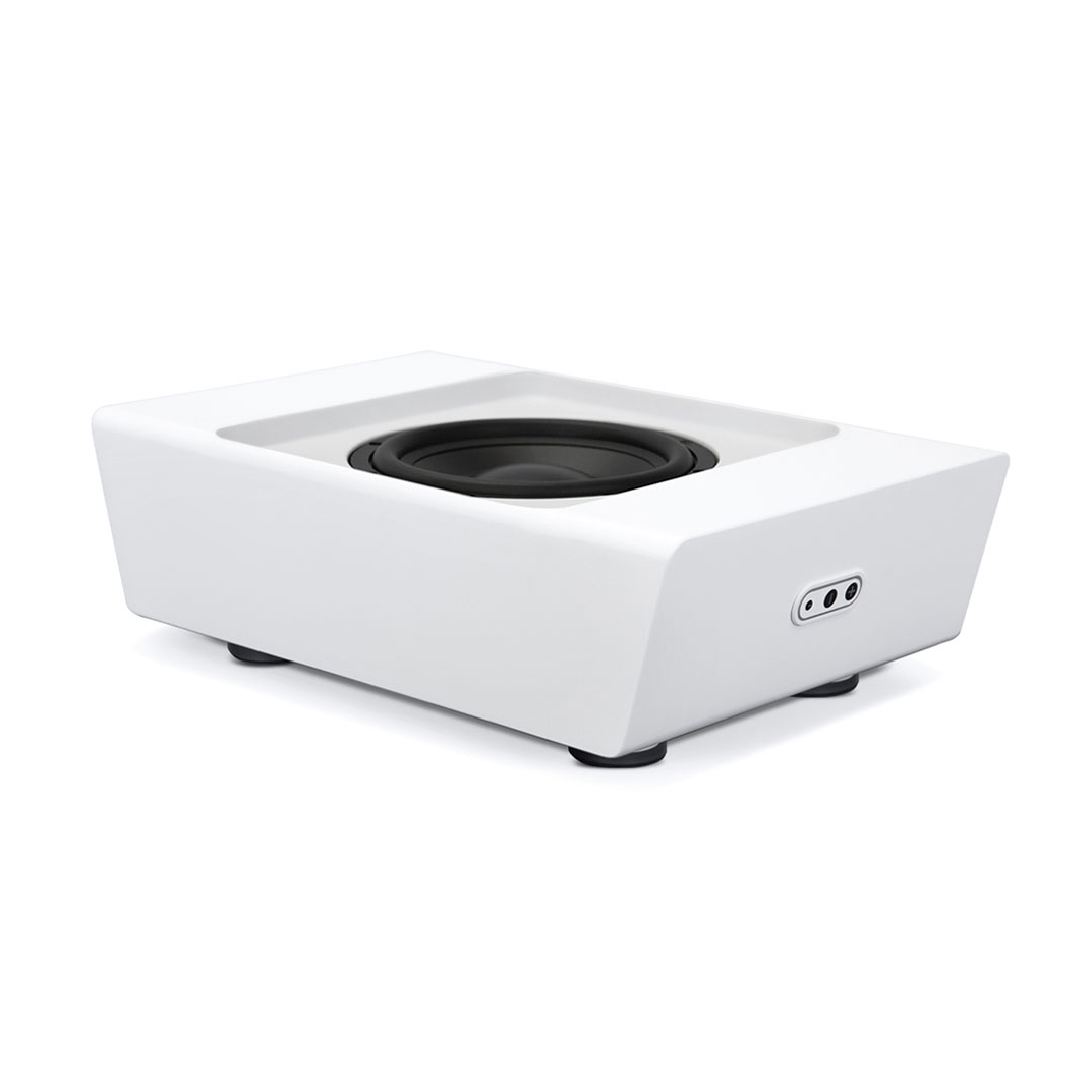 Side of Bluesound PULSE SUB+ Wireless Powered Subwoofer