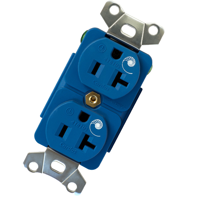 Front of Cardas Audio 4181US Duplex AC Power Outlet - Each