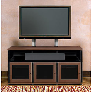 Salamander Synergy Triple 30 OC with Triple-Width Shelf - Walnut/Black