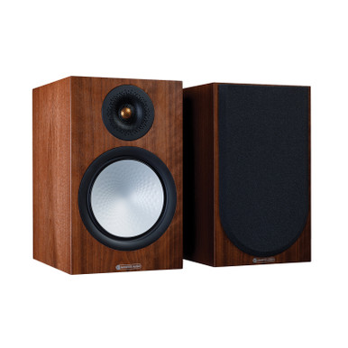 Monitor Audio Silver 100 7G Bookshelf Speakers - Walnut - Pair