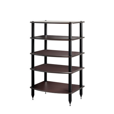 Pangea Audio Vulcan 5-Shelf Audio Rack - Espresso Shelves
