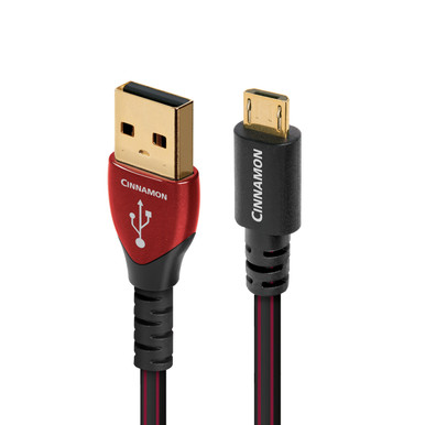 AudioQuest Cinnamon USB-C Cable 0.75m – High-Definition Audio, Silver-Plated Conductors