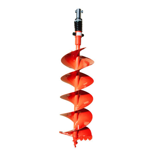 GardenTrax Double Spiral Earth Auger Spiral Drill Bit 8” x 36”, Post Hole Digger with 7/8" Drive Drill