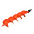 GardenTrax Double Spiral Earth Auger Spiral Drill Bit 6” x 36”, Post Hole Digger with 7/8" Drive Drill