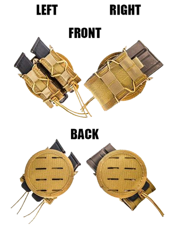 Tan HSGI Molle Gear Disc 45 Degree Adapter