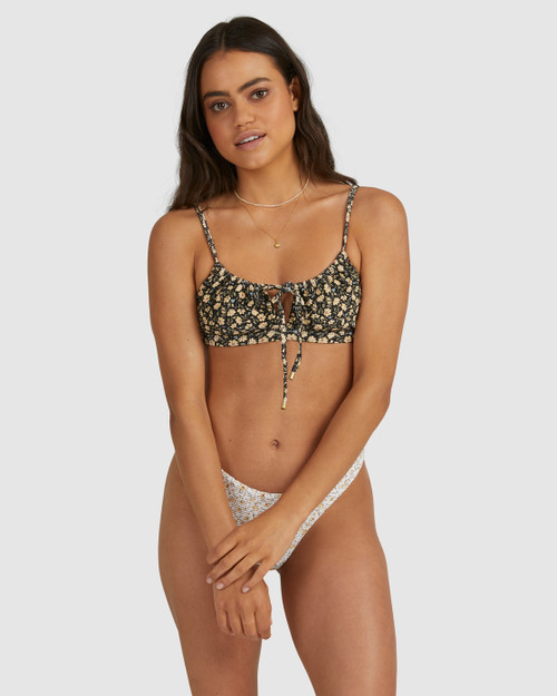 Mellow Coco Bralette Bikini Top - Black