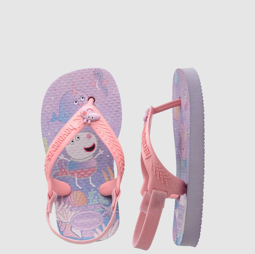 Baby Peppa Pig Thongs - Lilac