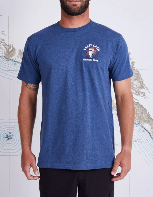 Fishing Club Standard S/S Tee- Navy Heather