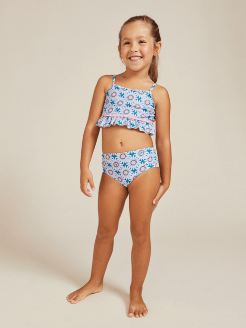 Touch Of Rainbow - Crop Top Bikini Set for Girls 2-7