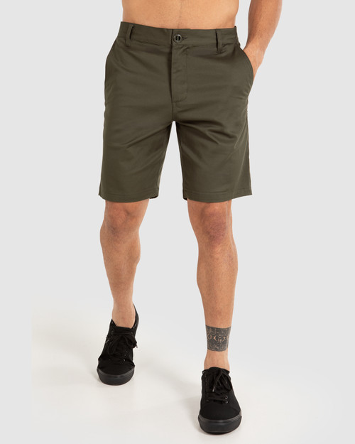 Mens Stable 19" Chino Shorts - Military