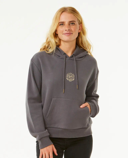 Butterfly Icon Relaxed Hood - Charcoal Grey