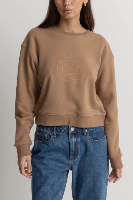 Views Crew Neck Fleece - Caramel