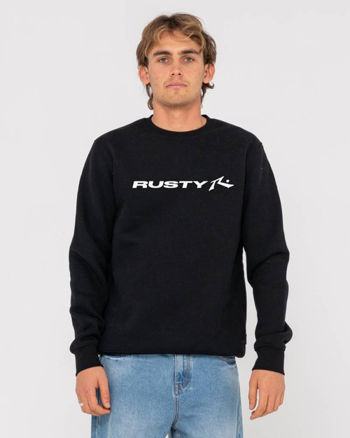 Vital Rusty Graphic Fleece - Black/White