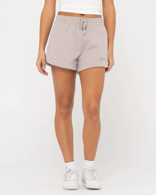 Rusty Signature Fleece Short - Grey Cloud