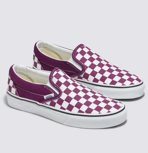 Classic Slip on - Checkerboard Dark Purple