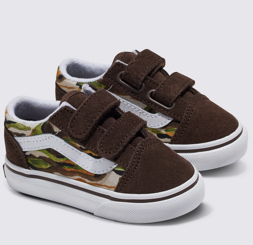 Toddler Old Skool V Shoe - Painted Camo Brown/Multi