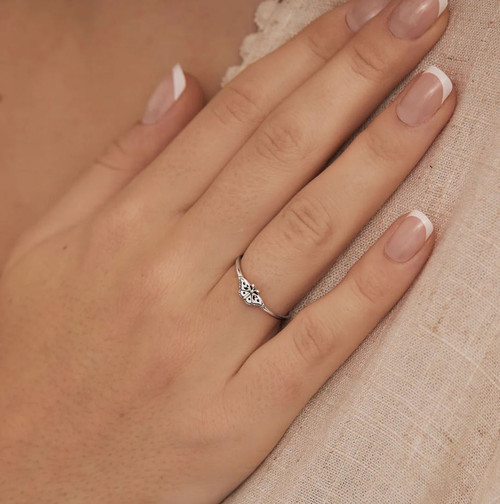 Celestial Moth Ring - Silver 