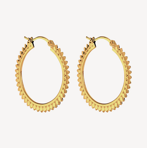  Radiance Hoop Earrings - Gold