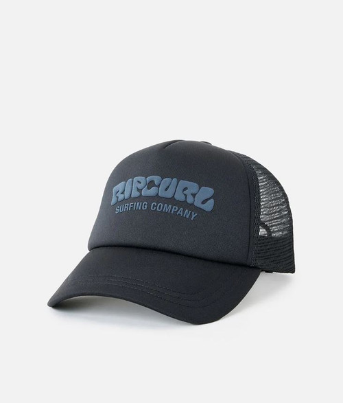 Surf Puff Trucker Hat - Black