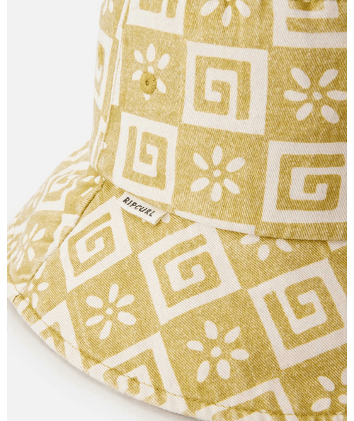 Mixed UPF50 Bucket Hat - Green Olive